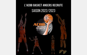 L'ACBBB recrute, saison 2022-2023